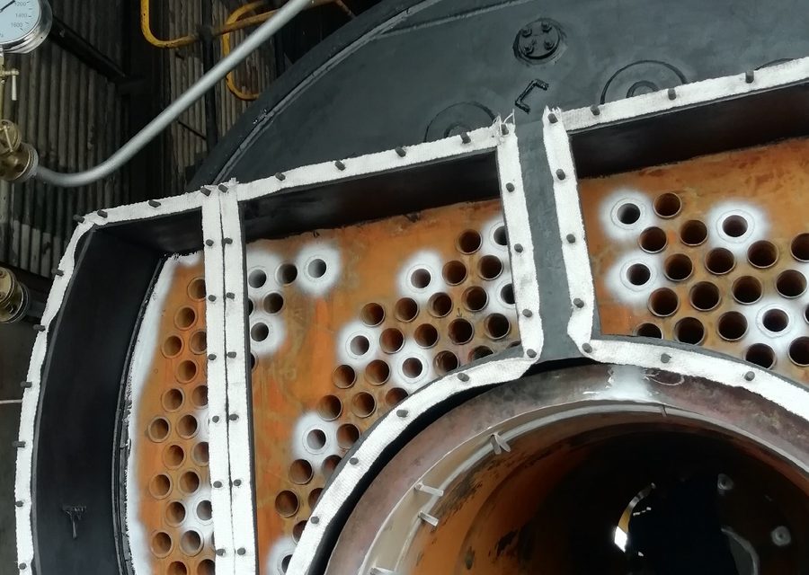 Boiler tube plate during an in-service inspection